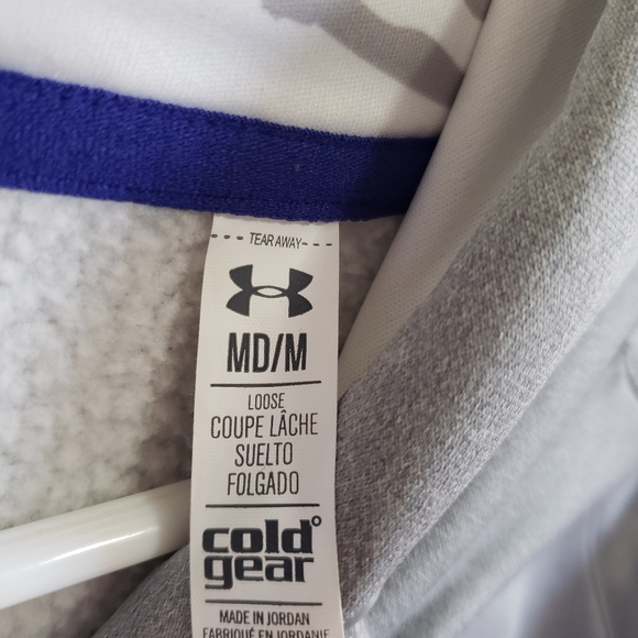 Women's Gray Under Armour Cold Gear Hoodie - Picture 8 of 10